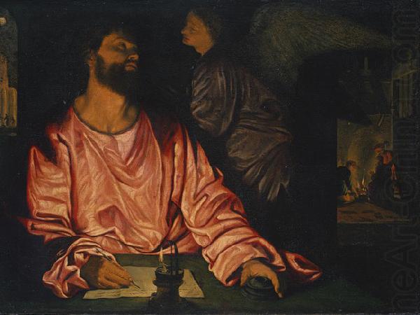 Saint Matthew and the Angel, Giovanni Gerolamo Savoldo